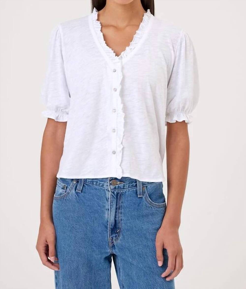 NEW GOLDIE LEWINTER jenna blouse in white